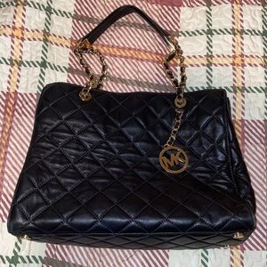 Michael Kors Quilted Lambskin Leather Tote